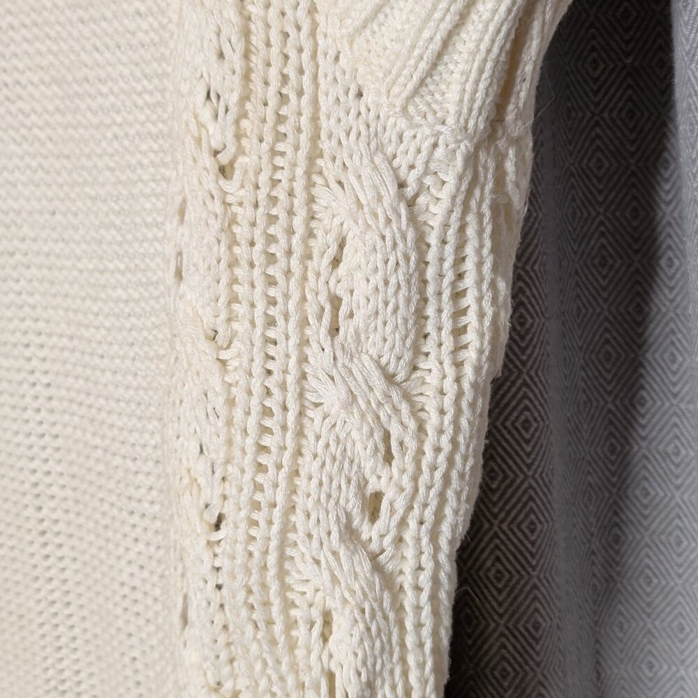 Guess ViVi Sweater Faux Fur Sweater Vest Sz L - Picture 8 of 10